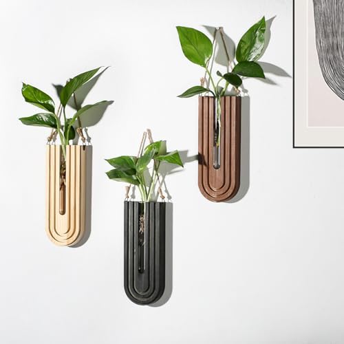 Dnnnii Indoor Wood Wall Planter Set of 3 - Image 2