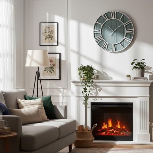 Quelay 20 Inch Large Coastal Wall Clock - Image 4