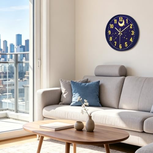 12" Analog Wall Clock, Silent Battery Operated Clock - Image 6