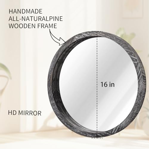 JJUUYOU Circular Wall Mirror Round Mirror - Image 2