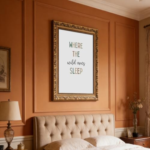 Framed Where the Wild Ones Sleep Poster Canvas Print Art Boho Wall Decor - Image 7