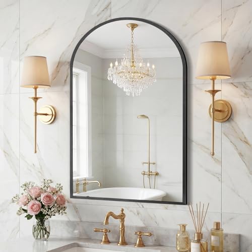 Sweetcrispy 22"x30" Arched Bathroom Mirror, Bathroom Mirrors by Sweetcrispy