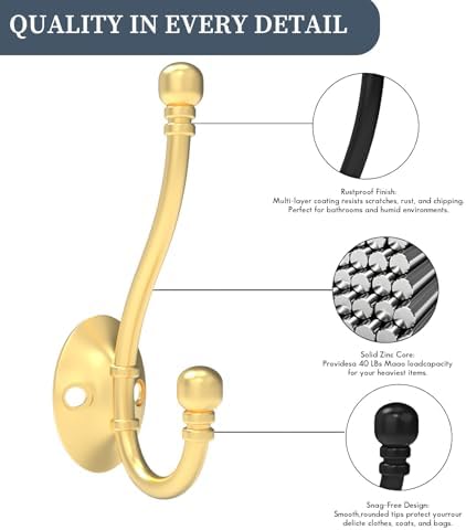 CBWLWJ 8 Pack Heavy Duty Wall Hooks - Image 5