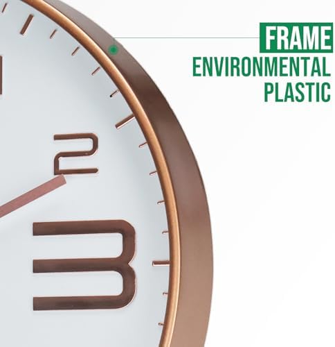 Wall Clock Modern Non-Ticking Battery Operated Silent Wall Clocks Simple Style - Image 6