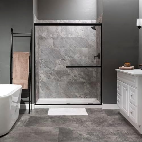 Palisade 23.2 in. x 11.1 in. Vinyl Wall Tiles in Silver Lake - Image 3