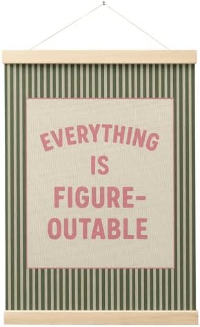 FGFK Everything Is Figureoutable Positive Affirmations Wall Art Poster Hanger by WelcometoFGFKhome