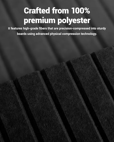 16 Pack Self-Adhesive Acoustic Wall Panels, 12x12 Inch-Black - Image 5
