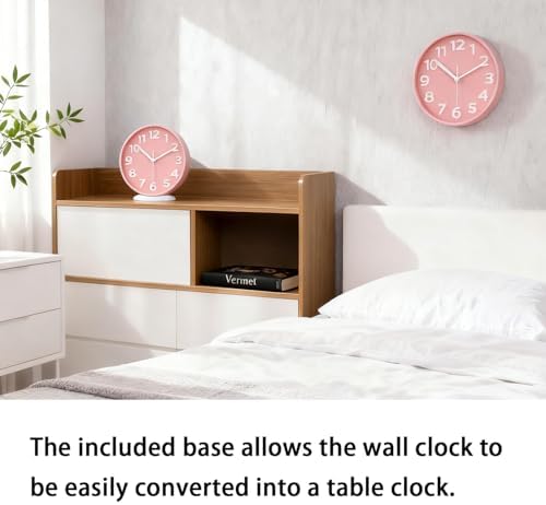 JENLYSTIME 8 Inch Modern Dual‑Mode Clock, Wall Clock & Tabletop Clock - Image 2