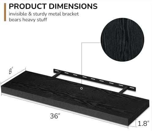 Fun Memories 36 Inch Floating Shelves - Image 3