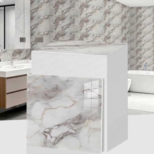GRITHOME 20PCS Peel and Stick Backsplash Shower Tile, Easy DIY in Minutes by GRITHOME