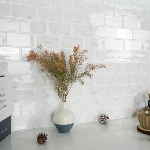 STICKGOO 10-Sheet Subway Tile Peel and Stick Backsplash, Self Adhesive Vinyl - Image 6