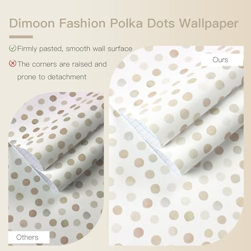Dimoon 17.3''x78.7'' Peel and Stick Wallpaper Boho Beige Contact Paper Natural - Image 5