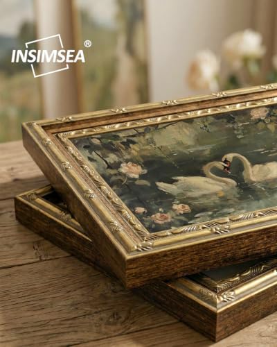 InSimSea Vintage Swan Wall Art, Romantic Animal Painting Picture, 8x10 Inch - Image 2