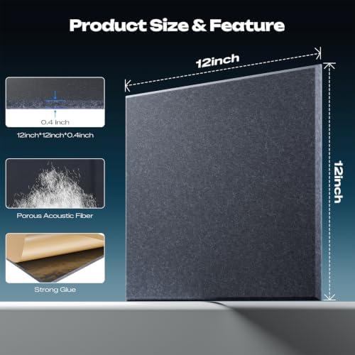 Sonicism 12 Pack Acoustic Wall Panels - Image 4
