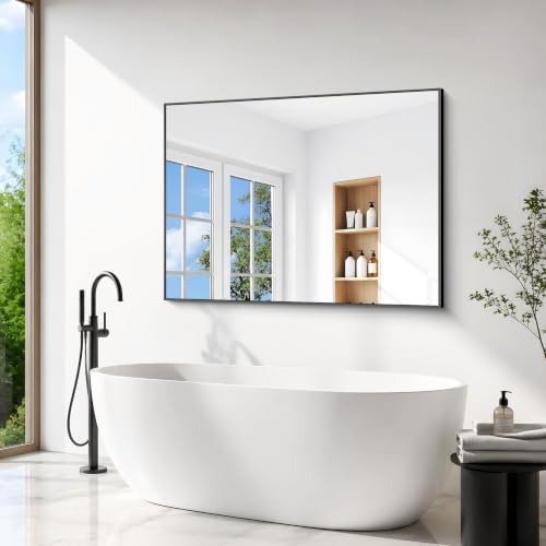 BONEWEI Bathroom Mirror, 55x40 inch Large Wall Mirror - Image 4