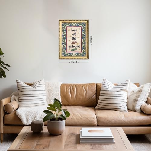 Gold Framed Gothic Love Wall Art, “Love the Unloved” Animal Print - Image 3