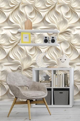 Peel and Stick Wallpaper Beige Brown Abstract Feature Art Deco - Image 5