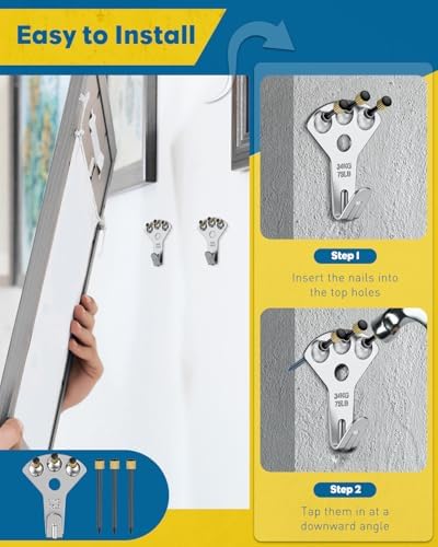 Uniclife 150 Pcs Picture Hanging Kit, 6.6 ft x 1/16" Picture Hanging Wire - Image 5