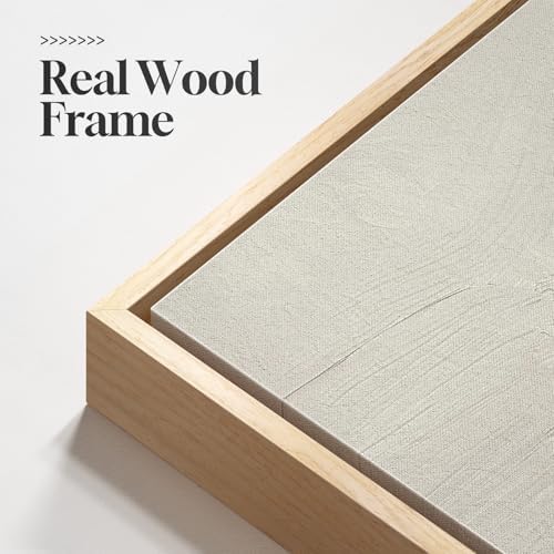 Large Framed Neutral Abstract Landscape Wall Art - Image 5