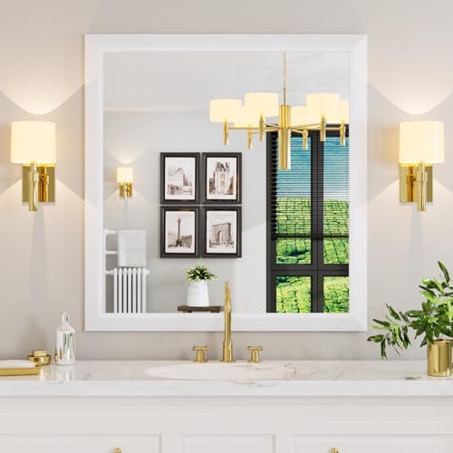 Amorho Bathroom Mirror for Wall 40x38 Inch by Amorho