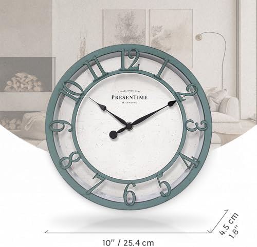 Presentime 10" Farmhouse Series Wall Clock - Image 7