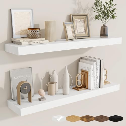 Floating Shelves for Wall, Wall Mounted Wood Shelves by Fuqing
