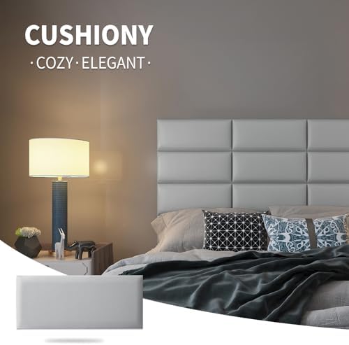 Art3d 9-Pack Peel and Stick Upholstered Headboard, 9.84 x 23.62 in - Image 3
