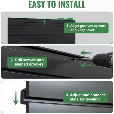4x4 ft Slatwall Panel, Slatwall Panel Wall Storage Systems - Image 6