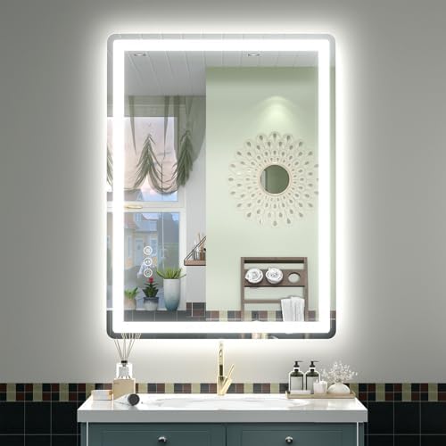 SMIROR 24x32 LED Lighted Bathroom Vanity Mirror by SMIROR