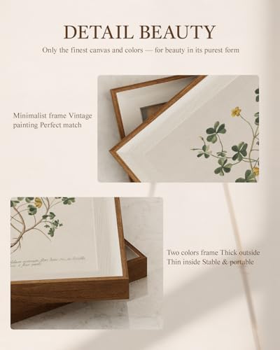 VIYYIEA Framed Minimalist Botanical Leaf Botanical Wall Art Set, 10×12 Inch - Image 6