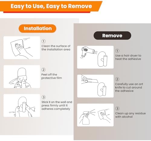 Aikzik Silver Adhesive Hooks Heavy Duty, Wall Hooks - Image 7