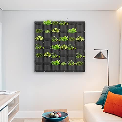 Hanging Planting Grow Bags, 36 Pockets Hanging Vertical Wall Planter Wall - Image 7