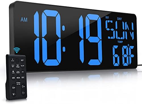 17.2"Large Digital Wall Clock Large Display by CYMHCHL