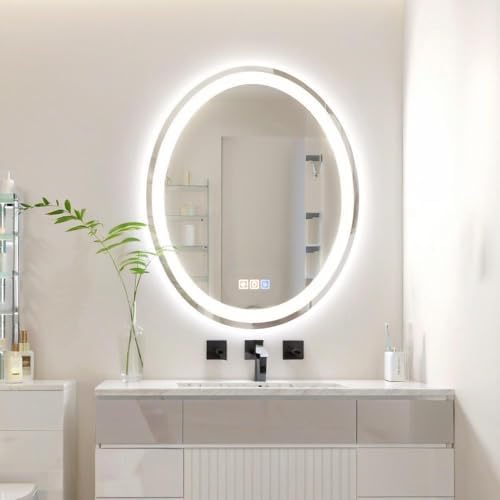 FLJ 20X28 inch Oval LED Bathroom Mirror by FLJLEDBathroomMirror