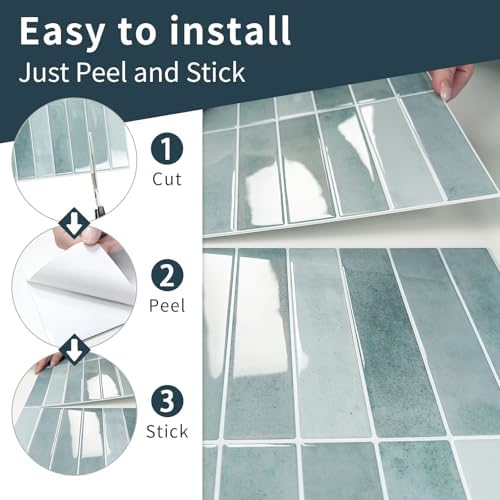 10 Sheets Upgraded Thicker Design Subway Tile Peel and Stick Backsplash - Image 6
