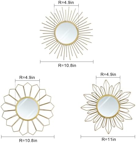 hogardeck Metal Mirrors Wall Decor - Image 2