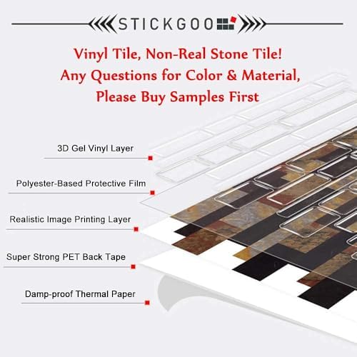 STICKGOO Peel and Stick Subway Tile, Stick on Tiles Backsplash - Image 4