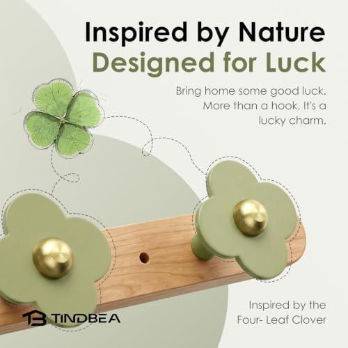 Tindbea Upgreded Heavy Duty Coat Rack Wall Mount - Image 2
