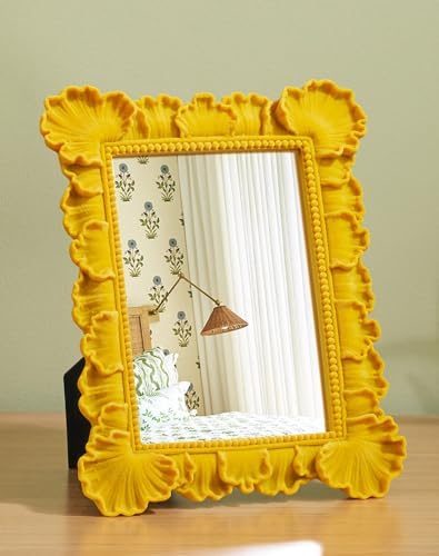 Leaf Style Framed Decorative Mirror by TEIPAI