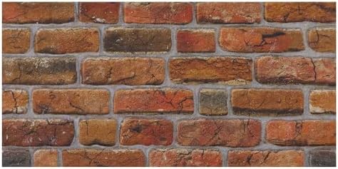 K&B Panels 3D Wall Panels, Rustic Brick Effect Styrofoam Wall Panelling Kit by Unknown