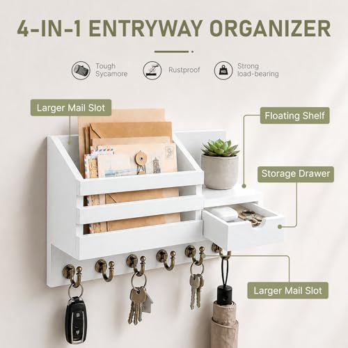 FifthQuarter Key and Mail Holder Wall Mount - Image 5