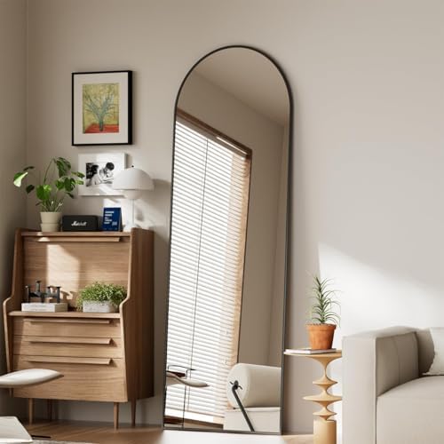 Koonmi 56x21 Arched Full Length Mirror, Floor Mirror - Image 4