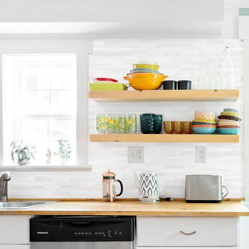 STICKGOO 20-Sheet Subway Tile Peel and Stick Backsplash, Seamless Design Matte - Image 2
