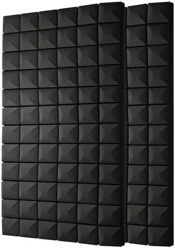 2 PCS Acoustic Panels, High Density Fire Resistant & Noise Absorbing by Unknown
