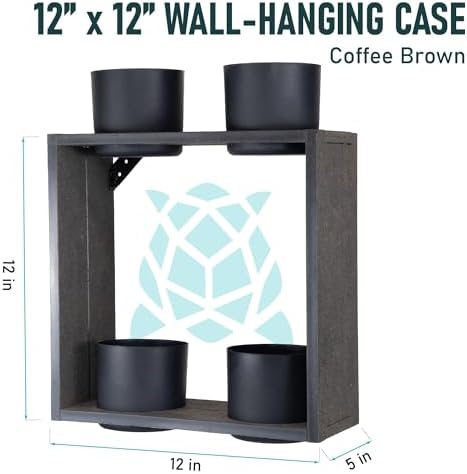 Hanging Planter Line, Plant Hanger, Coffee Brown, 8 Pots Combo - Image 3