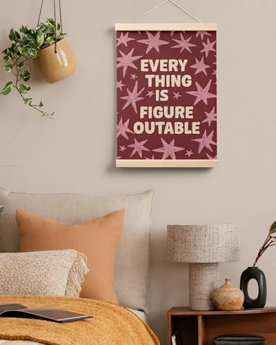 FGFK Everything Is Figureoutable Inspirational Wall Art Poster Hanger Frame - Image 5