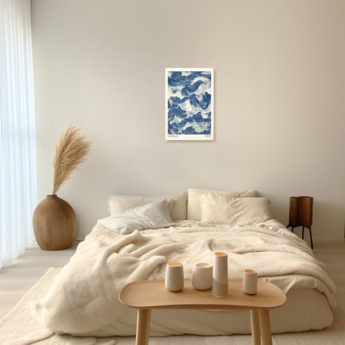 Unframed Yasuragi Waves Canvas Wall Art 24x36in - Image 5