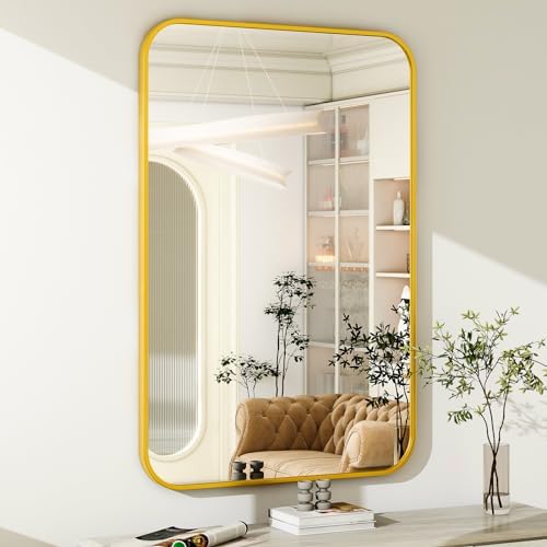 Easly 30 x 40 Inch Bathroom Mirror, Rounded Rectangular Vanity Mirror - Image 2