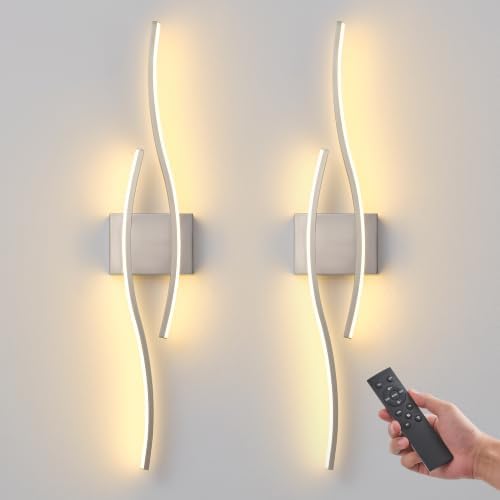 Wireless Wall Sconces Set of Two by Unknown