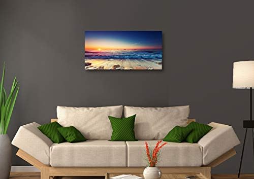Beach Wall Art Sea Ocean Landscape Picture Print Canvas Wall Art Modern Giclee - Image 2